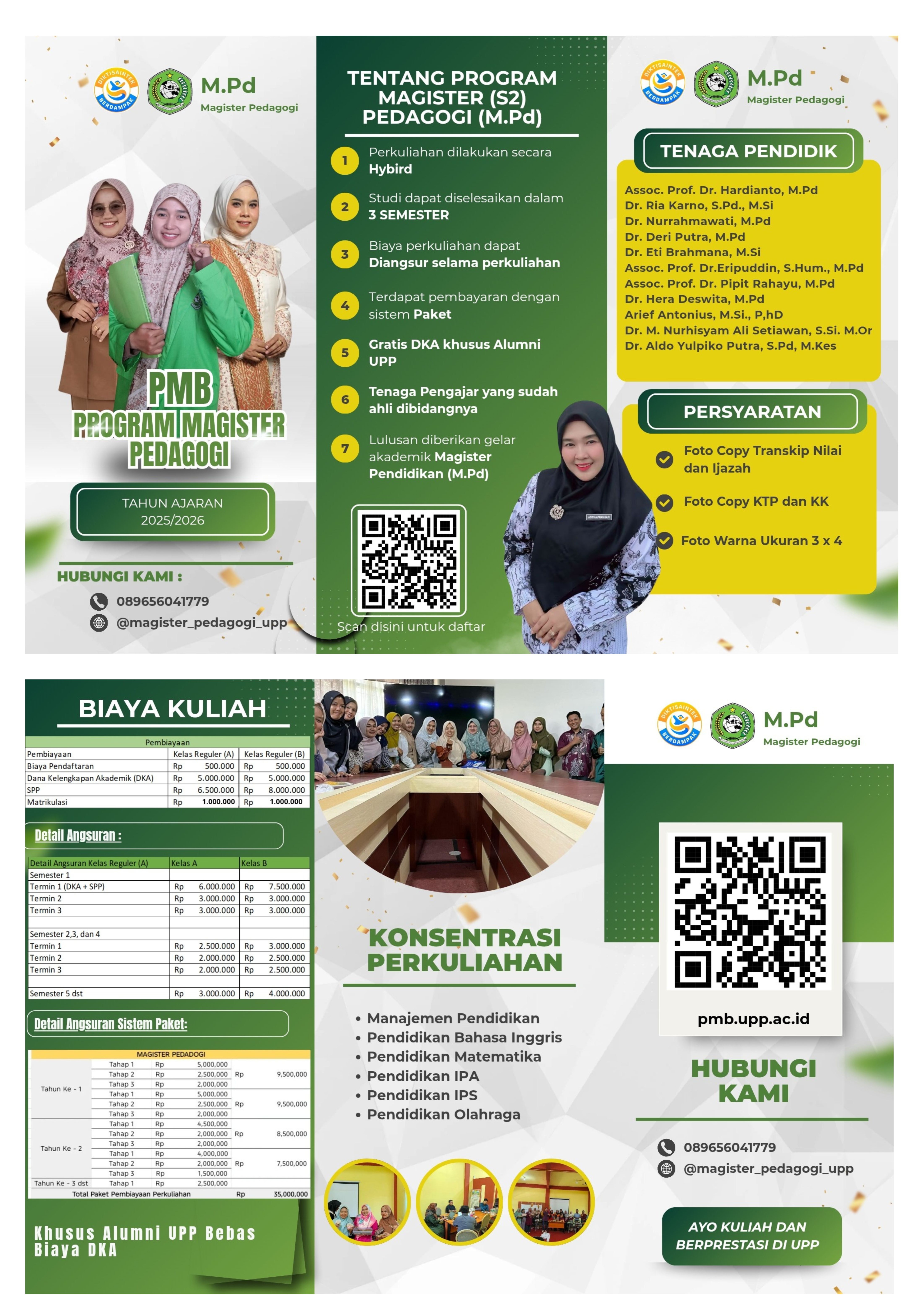 PMB Pascasarjana Magister Pedagoi Tahun 2025/2026